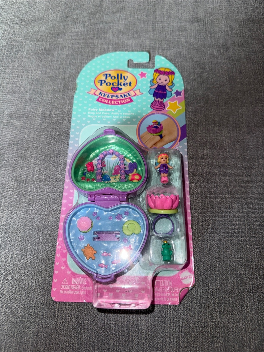 Polly Pocket Keepsake Collection Fairy Meadow Heart Compact